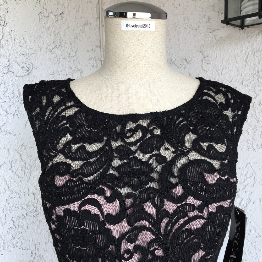 Lace Black & Beige Dress